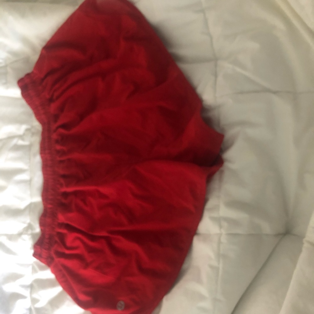 Hotty hot shorts lululemon red size 10 - Picture 1 of 2